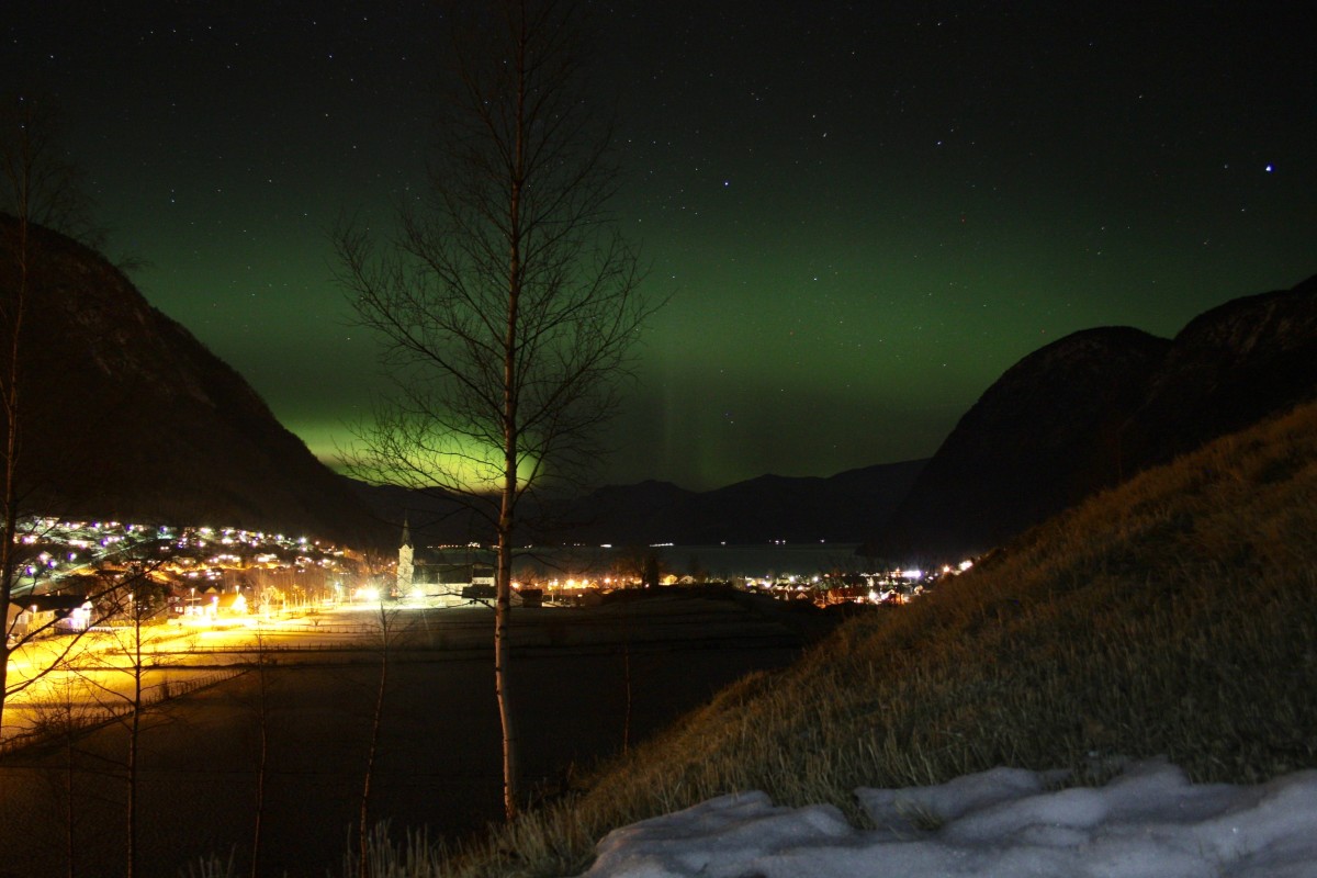 Northern lights over Vik